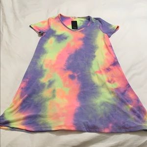 Tie dye T-shirt dress
